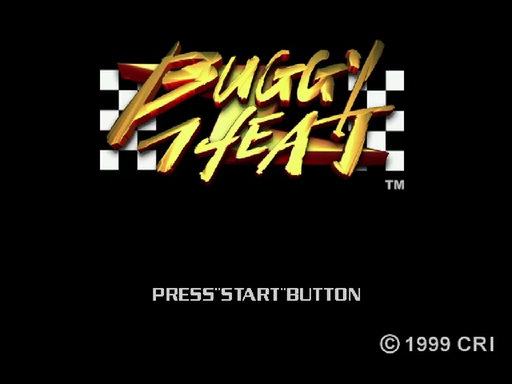 Buggy Heat title screen for Sega Dreamcast